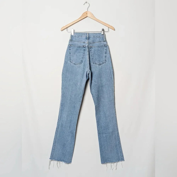 HELMUT LANG Femme Hi Boot Cut Flare Jeans Light Stone Blue 25 - Picture 8 of 14